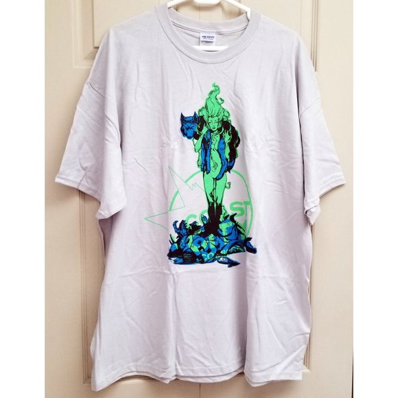 🆕️ Coast City Comicon 2012 EXCLUSIVE Dystopia T-Shirt - Picture 1 of 3